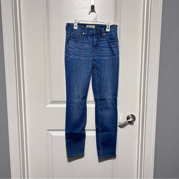 Madewell Light Blue Denim Wash Mid-Rise Waist Skinny Jeggings Pants Jeans - Picture 1 of 9